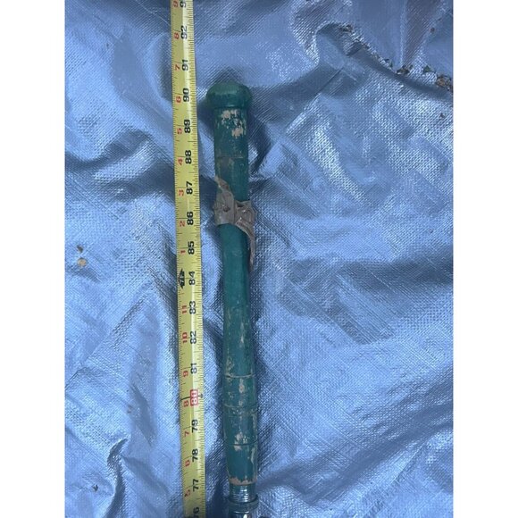 Vintage Fishing Equipment Fishing Rod & Reel Green Handle - Picture 1 of 9